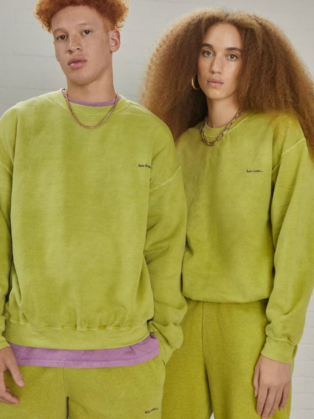 Urabn Outfitters iets frans Heathered Citron Sweatshirt | Unisex Size XS